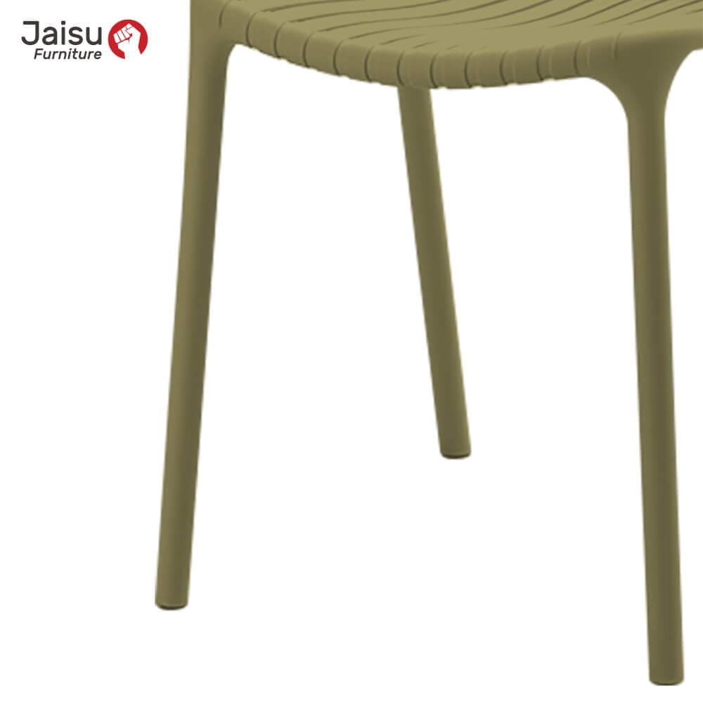 เก้าอี้พลาสติกมีพนักพิง Jaisu รุ่น 8051 ขนาด 81 ซม. สีเขียว