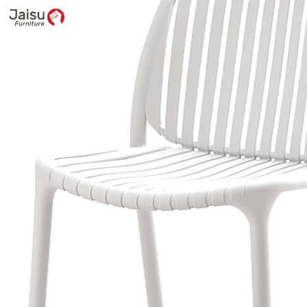 เก้าอี้พลาสติกมีพนักพิง Jaisu รุ่น 8051 ขนาด 81 ซม. สีขาว_2