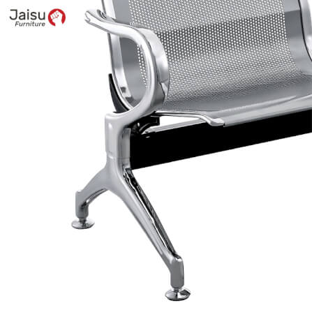 เก้าอี้พักคอย Jaisu รุ่น Steel01 แบบ 3 ที่นั่ง สีเงิน_3