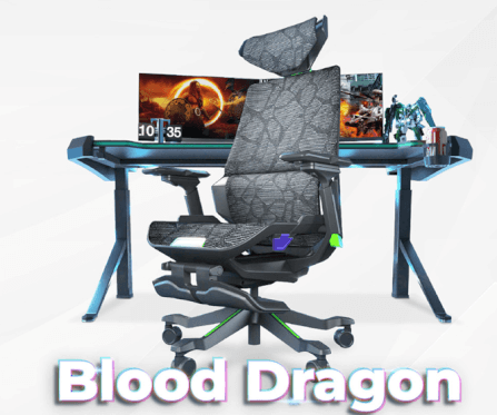 เก้าอี้เกมมิ่ง Jaisu รุ่น Blood Dragon ขนาด 117 ซม. สี ดำ-เขียว_6