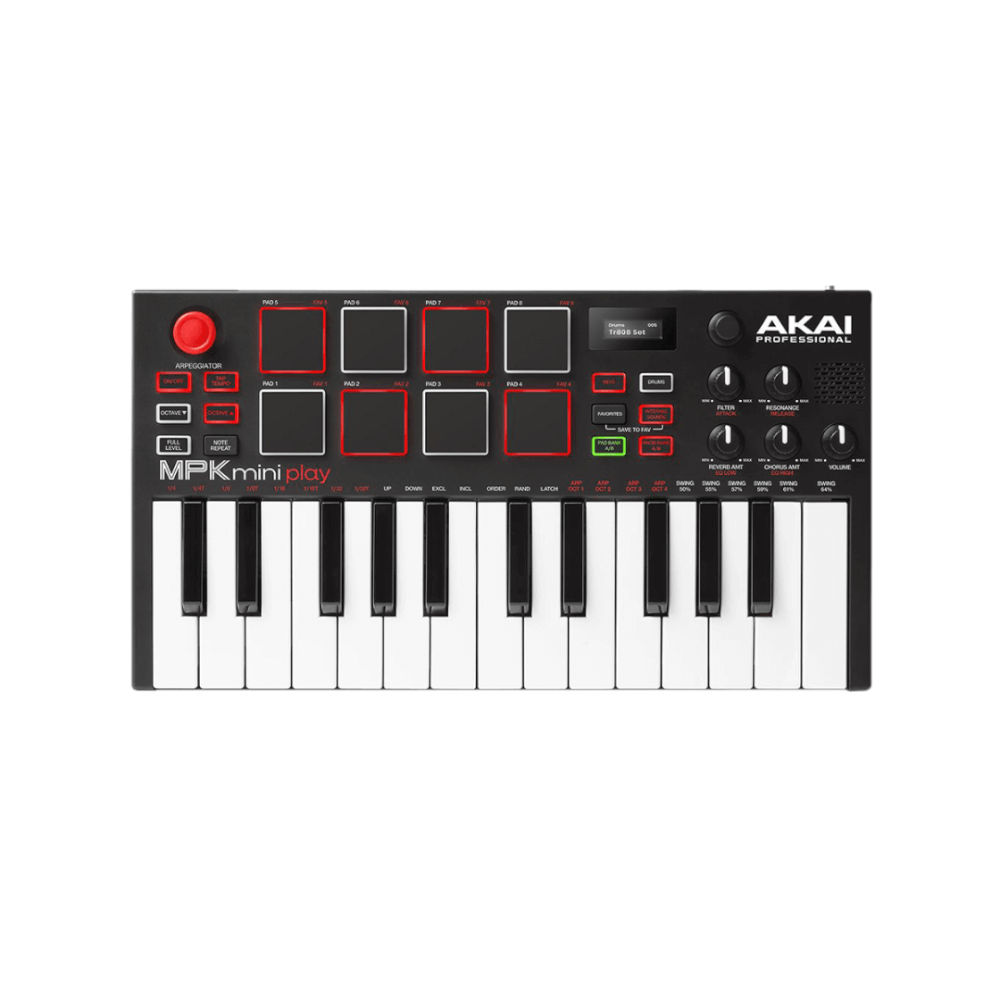 มิดี้คอนโทรลเลอร์ AKAI MPK MINI PLAY MK3 25 คีย์ | พร้อมลำโพงในตัว