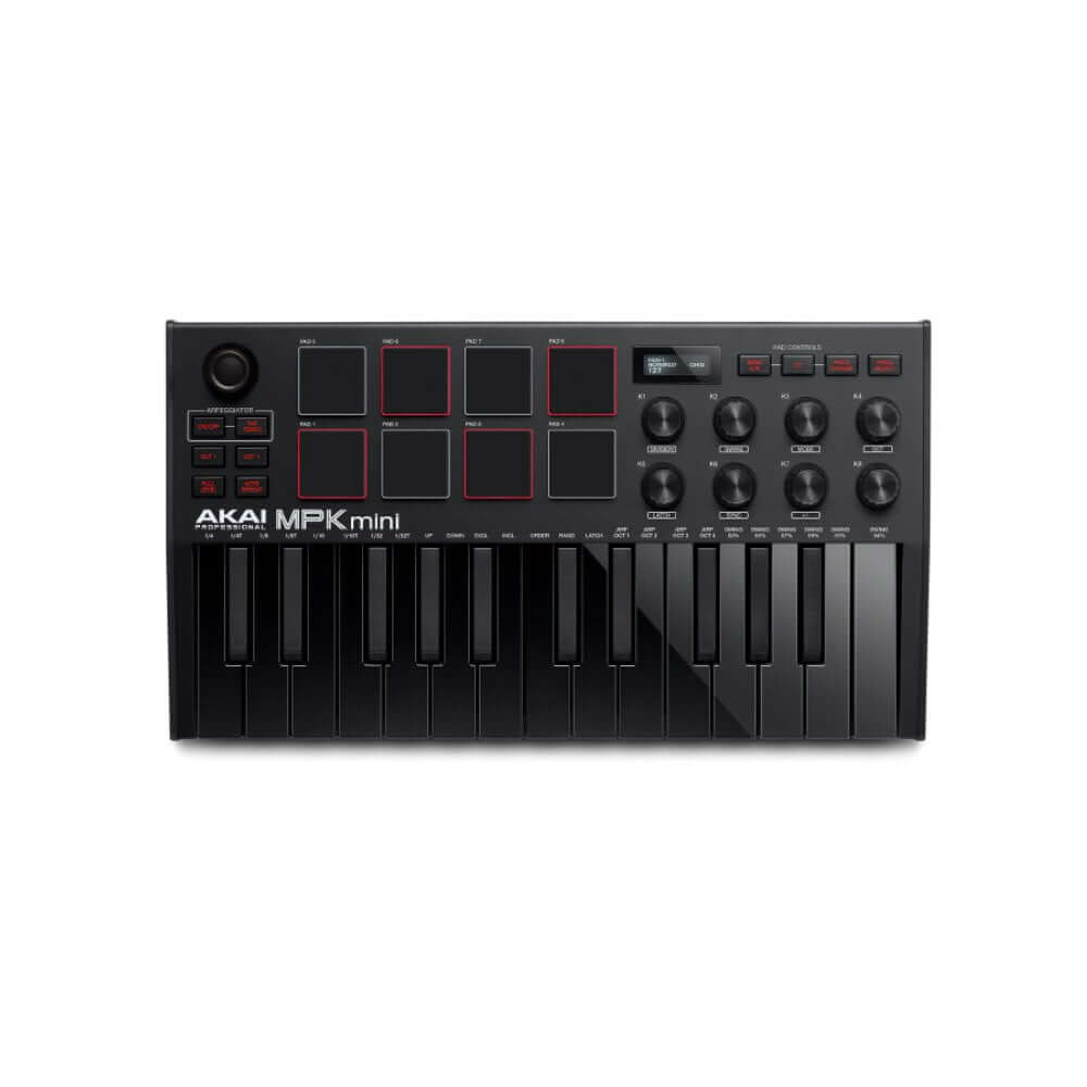 มิดี้คอนโทรลเลอร์ AKAI MPK MINI MK3  คีย์บอร์ด 25 คีย์ (สีดำ)