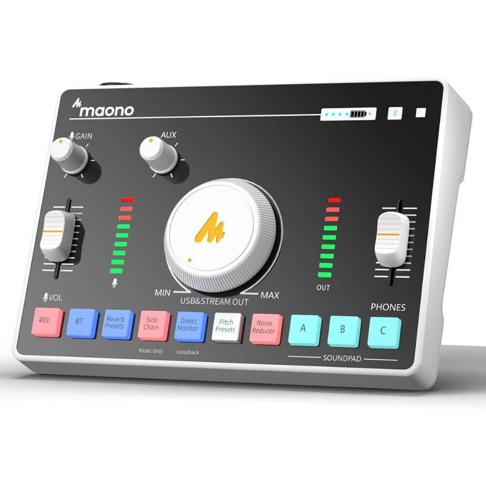 สตูดิโอสตรีมมิ่ง Maonocaster AMC2 NEO - สีขาว