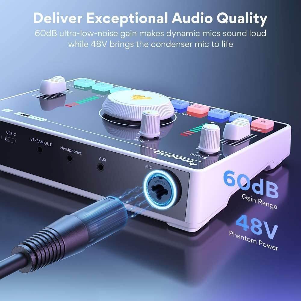 สตูดิโอสตรีมมิ่ง Maonocaster AMC2 NEO - สีขาว