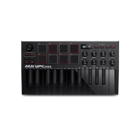 มิดี้คอนโทรลเลอร์ AKAI MPK MINI MK3  คีย์บอร์ด 25 คีย์ (สีดำ)_0