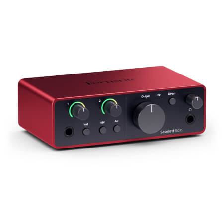 ออดิโออินเตอร์เฟส Focusrite Scarlett Solo Studio (4th Gen) Recording Bundle_1