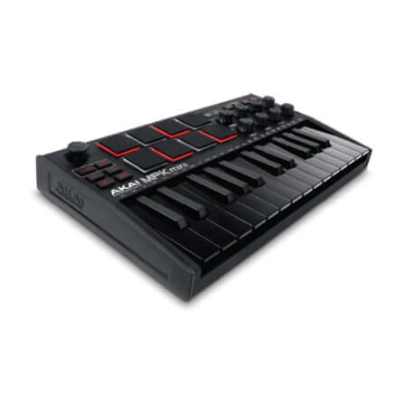มิดี้คอนโทรลเลอร์ AKAI MPK MINI MK3  คีย์บอร์ด 25 คีย์ (สีดำ)_1