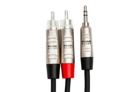 สายสัญญาณเสียง HOSA (HMR-006Y) Pro Balanced Interconnect REAN 3.5 มม. TRS to Dual RCA 3 ฟุต_2