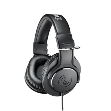 หูฟังมอนิเตอร์ Audio Technica ATH-M20X สีดำ_3