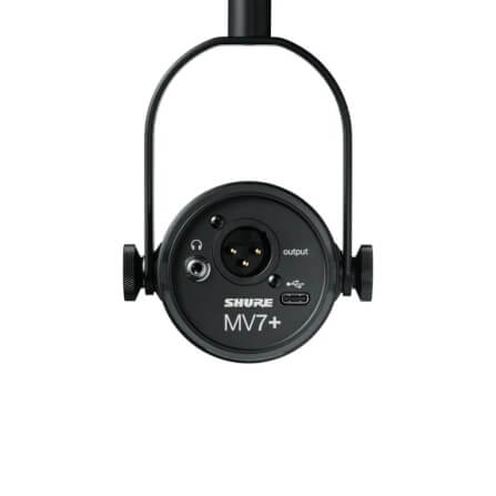 ไมโครโฟนพอดแคสต์ บันทึกเสียง Shure MV7+ (สีดำ)_3