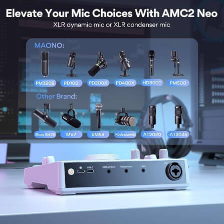 สตูดิโอสตรีมมิ่ง Maonocaster AMC2 NEO - สีขาว_6