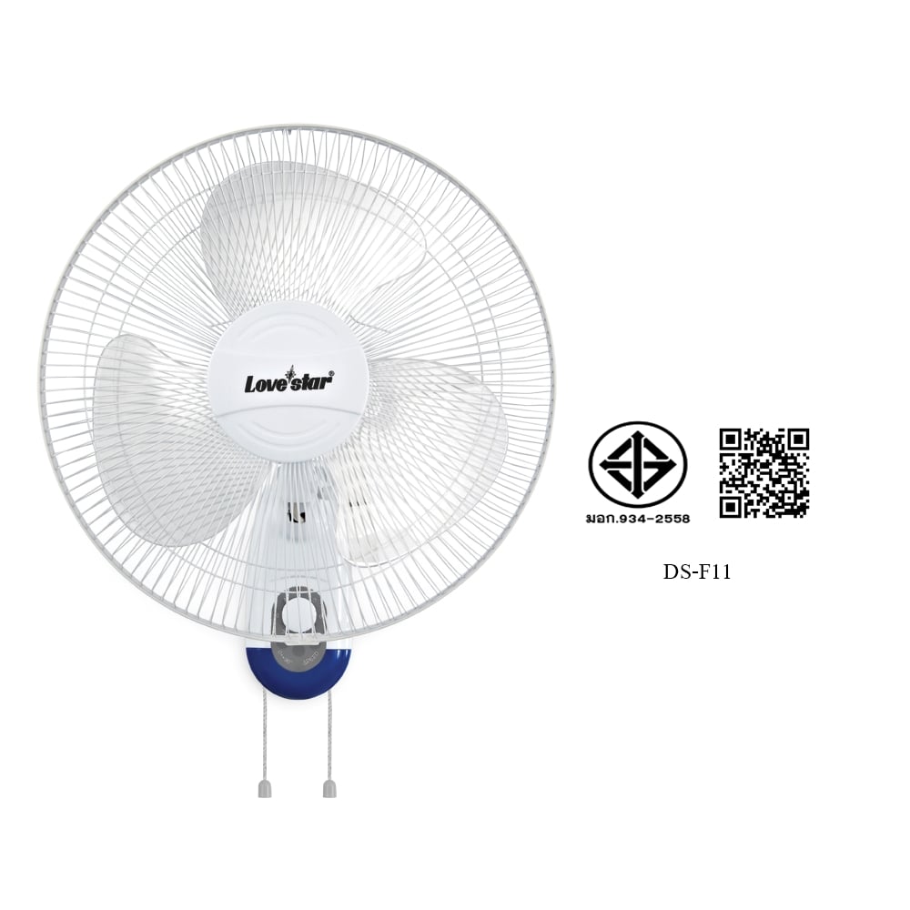 พัดลมติดผนัง 16 นิ้ว เลิฟสตาร์ รุ่น F11 สีขาว_2