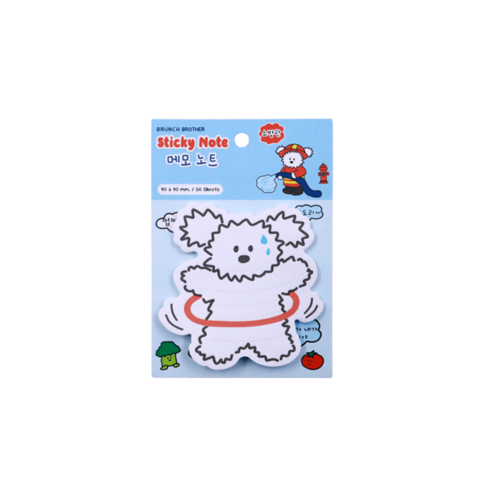 โพสท์อิทลายน่ารัก ROPAMODA X ROMANE ดีไซน์พิเศษจากเกาหลี สีฟ้าป๊อปปี้