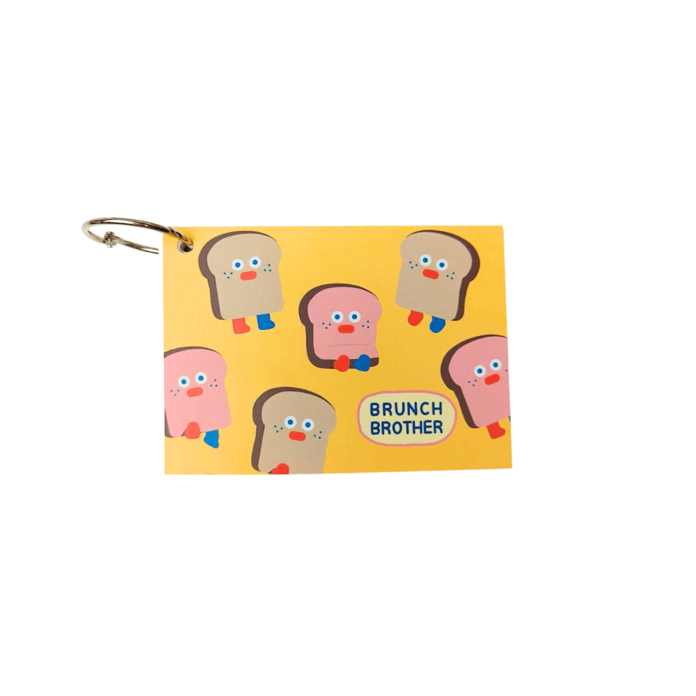 สมุดโน๊ตเกาหลี ROPAMODA X ROMANE RING MEMO สีเหลือง_1