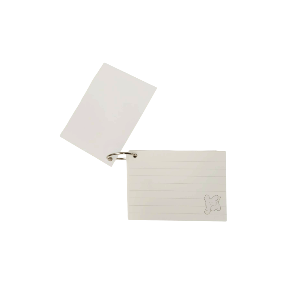 สมุดโน๊ตเกาหลี ROPAMODA X ROMANE RING MEMO สีครีม