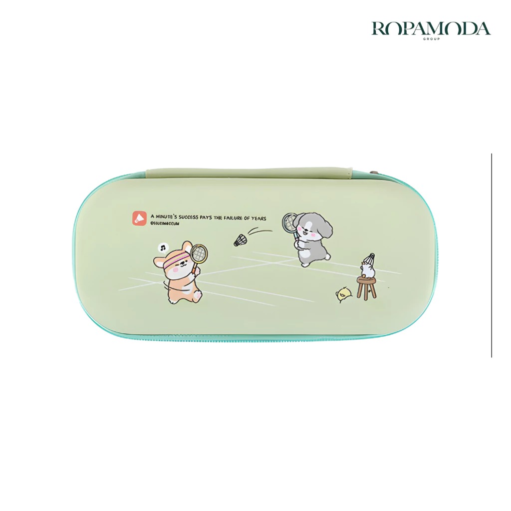 กล่องดินสอ แบบแข็ง ROPAMODA รุ่น SSNCC3-250-06 วัสดุ EVA ขนาด 22X11X4.5 ซม. สีเขียว