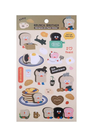 สติ๊กเกอร์ Ropamoda x Romane Hologram art paper sticker_1
