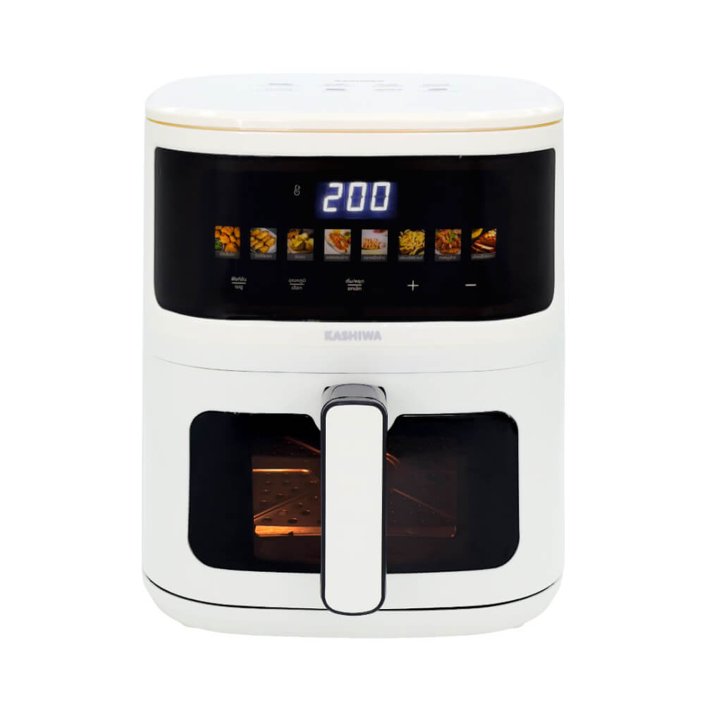 หม้อทอดไร้น้ำมัน KASHIWA รุ่น KW-820 ขนาด 5 ลิตร สีขาว_0