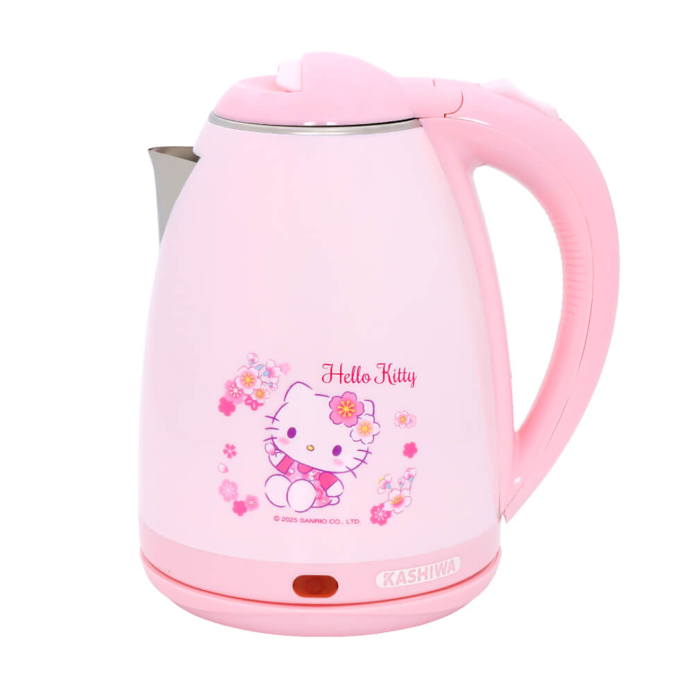 กาต้มน้ำไฟฟ้า KASHIWA รุ่น PCK-185 ลาย HELLO KITTY(2025) สีชมพู