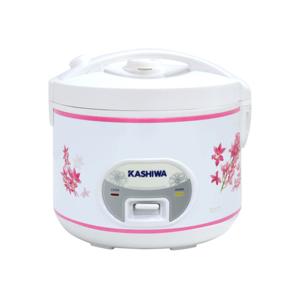 หม้อหุงข้าว KASHIWA รุ่น RC-180 ขนาด 1.8 ลิตร สีขาว/ชมพู