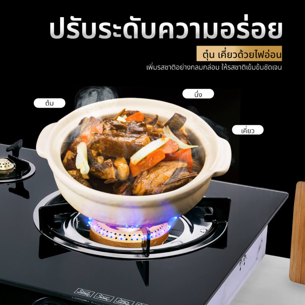 ชุดเซต เครื่องดูดควัน + เตาแก๊สฝัง 3 หัว KASHIWA PSD-203D + X-3600-B + ชุดหัวปรับแรงดันต่ำ