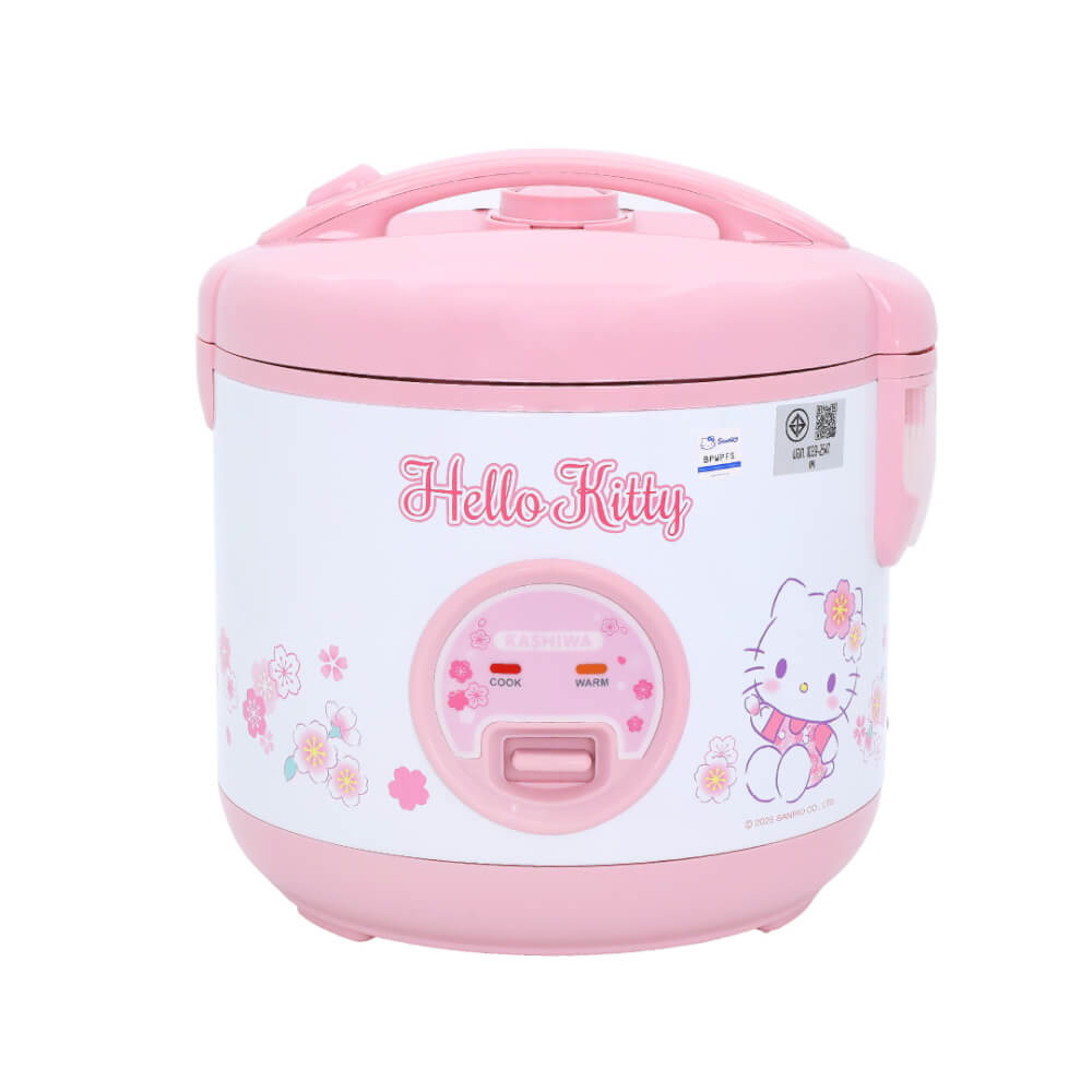 หม้อหุงข้าว KASHIWA รุ่น RC-112 ขนาด 1 ลิตร ลาย HELLO KITTY สีชมพู