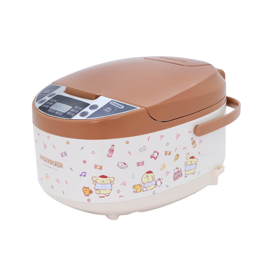 หม้อหุงข้าวดิจิตอล KASHIWA รุ่น RC-1803 ขนาด 1.8 ลิตร ลาย POMPOMPURIN สีน้ำตาล