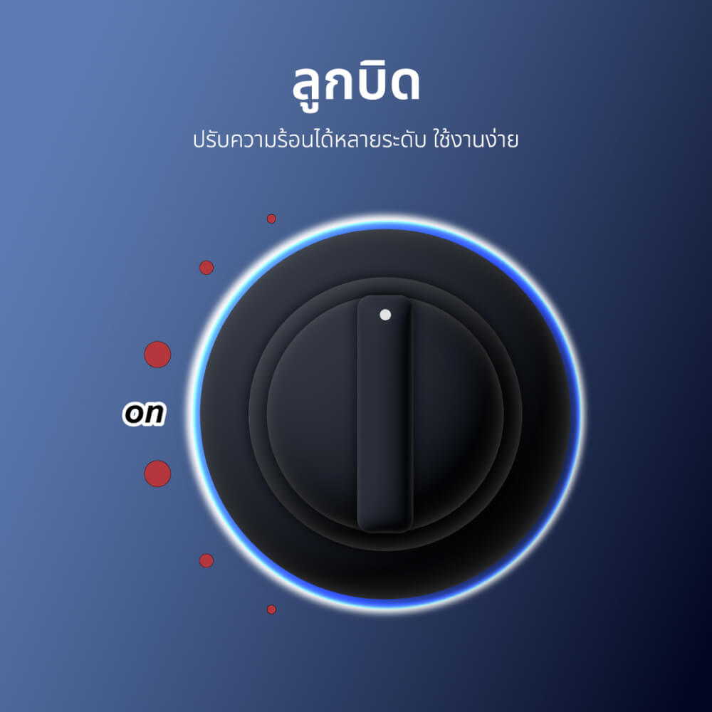 เตาแก๊สตั้งโต๊ะ KASHIWA รุ่น X-2501 สีดำ