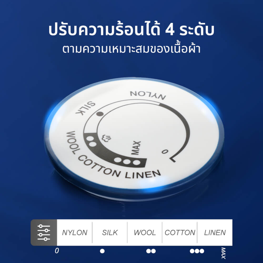 เตารีดไอน้ำไร้สาย OXYGEN รุ่น HD-503 สีน้ำเงิน/ขาว