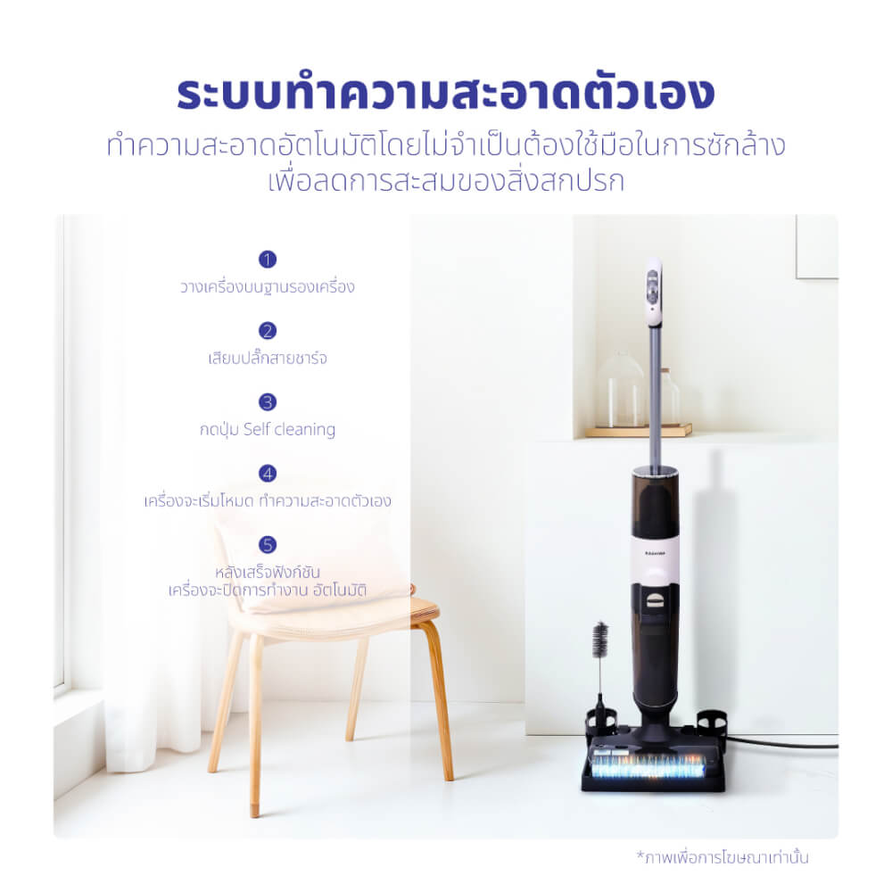 เครื่องดูดฝุ่นไร้สายแบบด้าม KASHIWA รุ่น KW-618 สีดำ