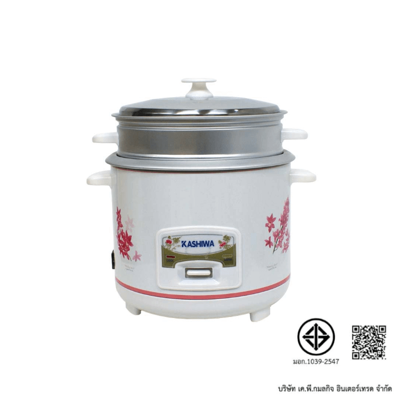 หม้อหุงข้าว KASHIWA รุ่น RC-1805 ขนาด 1.8 ลิตร สีขาว