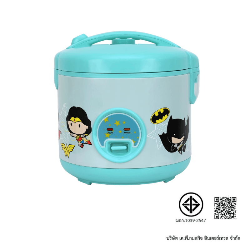หม้อหุงข้าว SUPER HERO DC KASHIWA รุ่น RC-113 ขนาด 1 ลิตร สีฟ้า