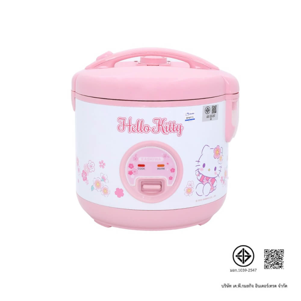 หม้อหุงข้าว KASHIWA รุ่น RC-112 ขนาด 1 ลิตร ลาย HELLO KITTY สีชมพู