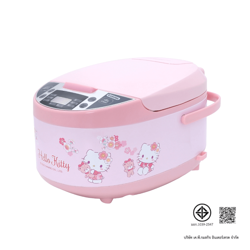 หม้อหุงข้าวดิจิตอล KASHIWA รุ่น RC-1803 ขนาด 1.8 ลิตร ลาย HELLO KITTY สีชมพู_6