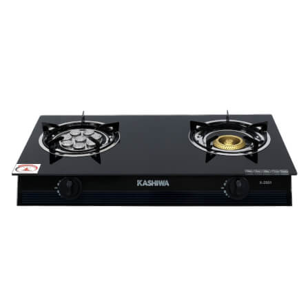 เตาแก๊สตั้งโต๊ะ KASHIWA รุ่น X-2501 สีดำ_0