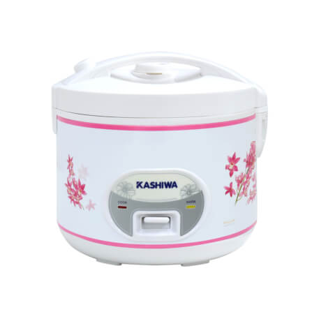 หม้อหุงข้าว KASHIWA รุ่น RC-180 ขนาด 1.8 ลิตร สีขาว/ชมพู_1