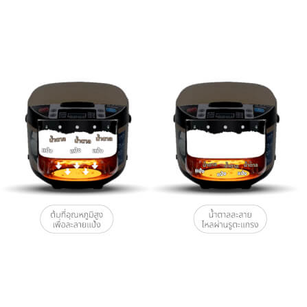 หม้อหุงข้าวดิจิตอล KASHIWA รุ่น RC-1804 ขนาด 1.8 ลิตร สีน้ำตาล_10