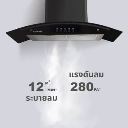 ชุดเซต เครื่องดูดควัน + เตาฝังแก๊ส 2 หัว KASHIWA PSD-309H+ X-5000 + ชุดหัวปรับแรงดันต่ำ_2