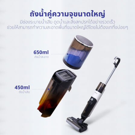 เครื่องดูดฝุ่นไร้สายแบบด้าม KASHIWA รุ่น KW-618 สีดำ_5