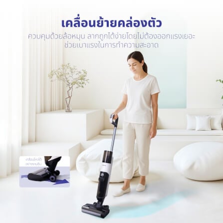 เครื่องดูดฝุ่นไร้สายแบบด้าม KASHIWA รุ่น KW-618 สีดำ_6