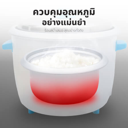 หม้อหุงข้าว KASHIWA รุ่น RC-722 ขนาด2.2ลิตร สีฟ้า_6