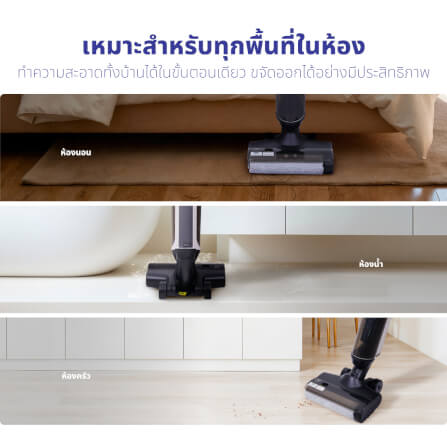 เครื่องดูดฝุ่นไร้สายแบบด้าม KASHIWA รุ่น KW-618 สีดำ_7