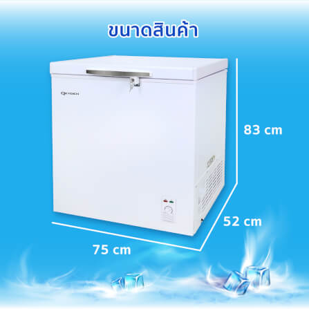 ตู้แช่ OXYGEN รุ่น BD-150 ความจุ 150 ลิตร สีขาว_8