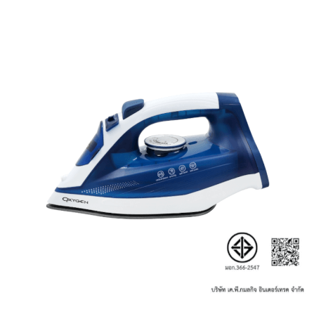 เตารีดไอน้ำไร้สาย OXYGEN รุ่น HD-503 สีน้ำเงิน/ขาว_11