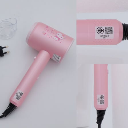 ไดร์เป่าผม KASHIWA รุ่น HR-1202 ลาย HELLO KITTY สีชมพู_11