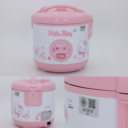 หม้อหุงข้าว KASHIWA รุ่น RC-112 ขนาด 1 ลิตร ลาย HELLO KITTY สีชมพู_7