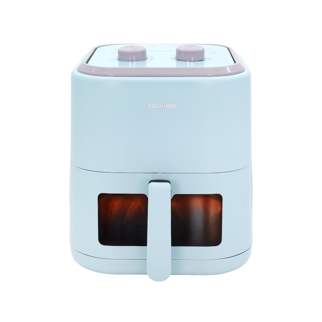 หม้อทอดไร้น้ำมัน KASHIWA รุ่น KW-824 ขนาด 5.5 ลิตร สีฟ้า_0