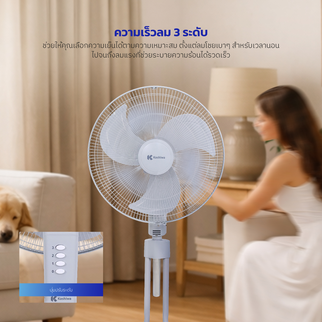 พัดลมอุตสาหกรรม 18 นิ้ว KASHIWA รุ่น FS-1812 สีเทา_5