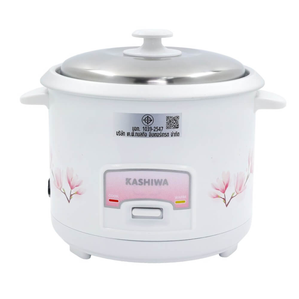 หม้อหุงข้าว KASHIWA รุ่น RC-418 ความจุ 1.8 ลิตร สีขาว