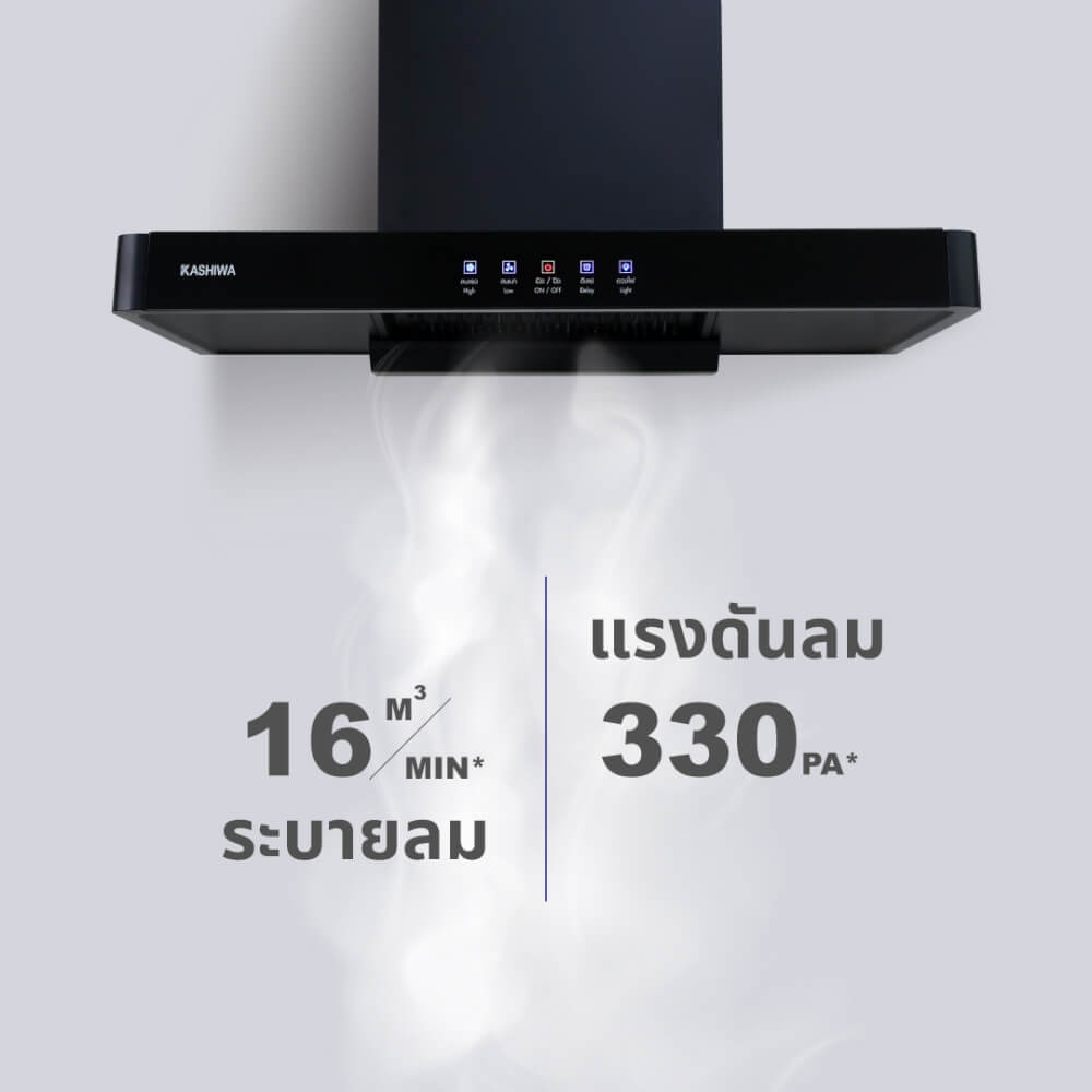 เครื่องดูดควัน KASHIWA รุ่น PSD-204D สีดำ